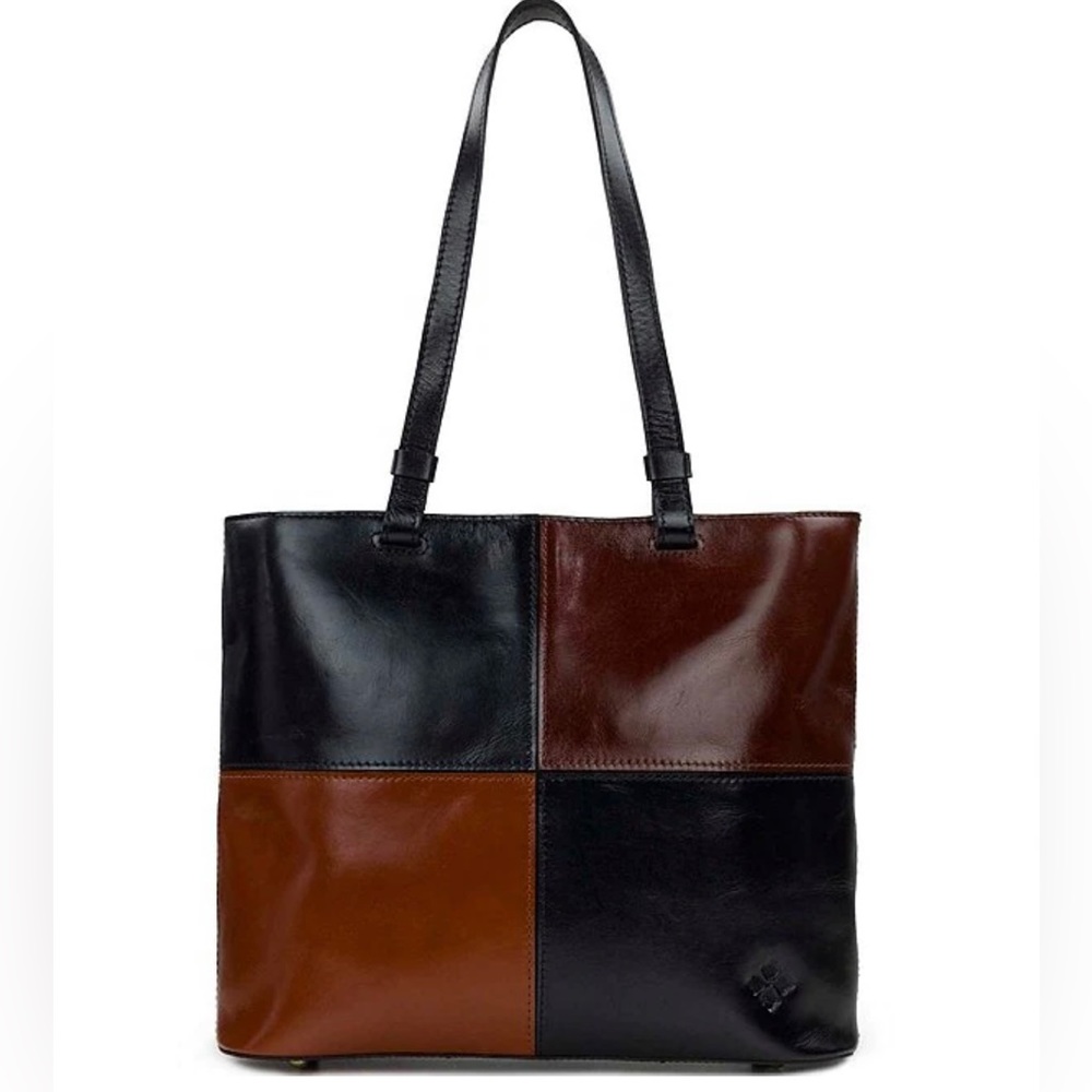 Patricia Nash Braden Colorblock Leather Tote Bag